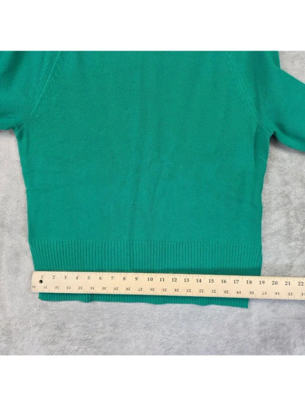 Banana Republic Sweater Womens M Green Crew Neck Raglan Knit Pullover Tunic Top